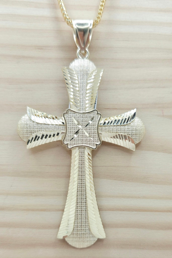 10K LARGE DIAMOND CUT CROSS PENDANT – JY Jewelry Wholesale