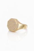 10K MODERN CZ OCTAGON SHAPE RING – 11 – JY Jewelry Wholesale