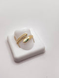 10K DELICATE ASYMMETRIC RING WITH ZIRCONIA – 8 – JY Jewelry Wholesale