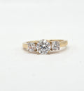 10K TRHEE STONE ELEGANT PROMISSE WOMAN'S RING – 7 – JY Jewelry Wholesale