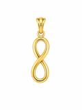 10K INTERTWINED INFINITY PENDANT – SMALL – JY Jewelry Wholesale