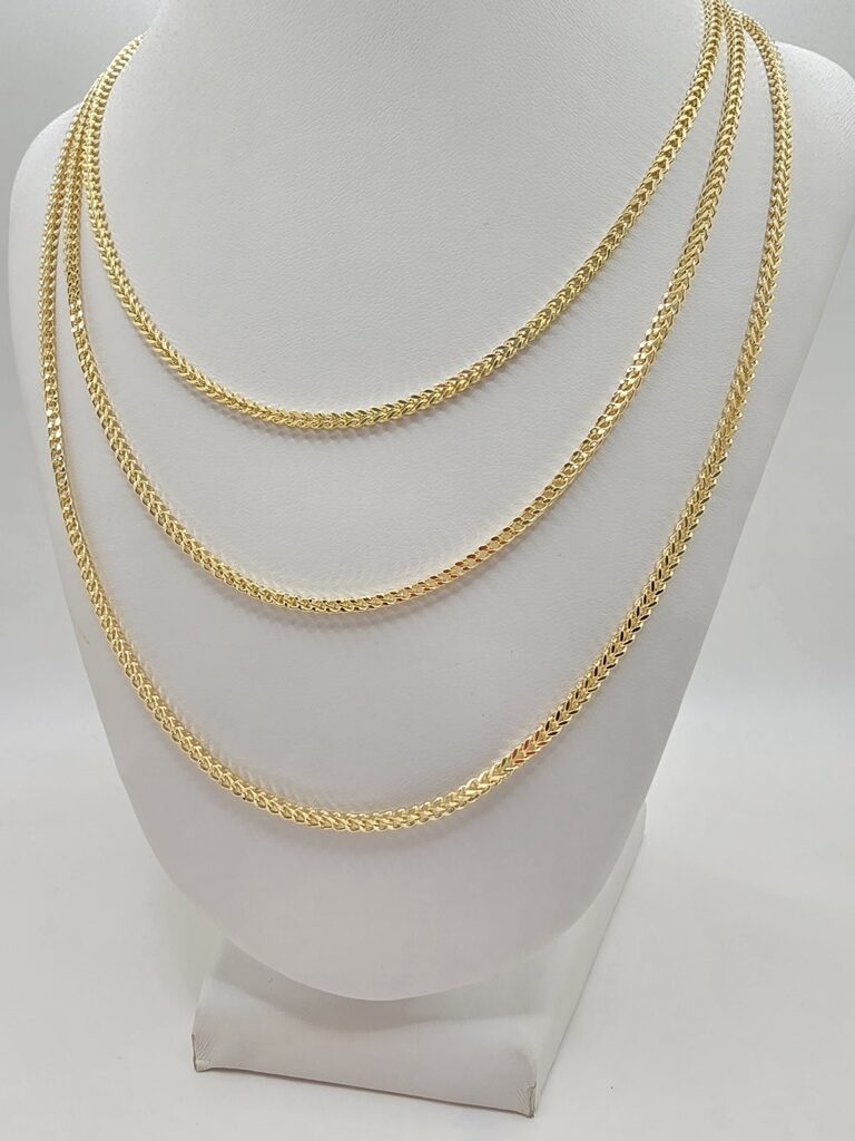10K HOLLOW FRANCO CHAIN – 26" 3.5MM – JY Jewelry Wholesale