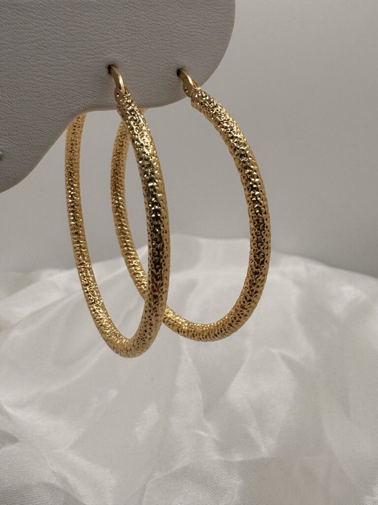 10K NEVADAS HOOPS EARRINGS – 6 3MM – JY Jewelry Wholesale