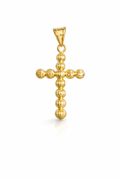 10K SMALL MOONCUT CROSS PENDANT – JY Jewelry Wholesale