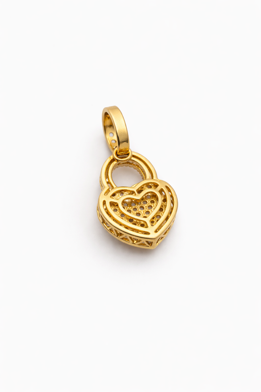 10K DIAMOND HEART PADLOCK PENDANT – JY Jewelry Wholesale