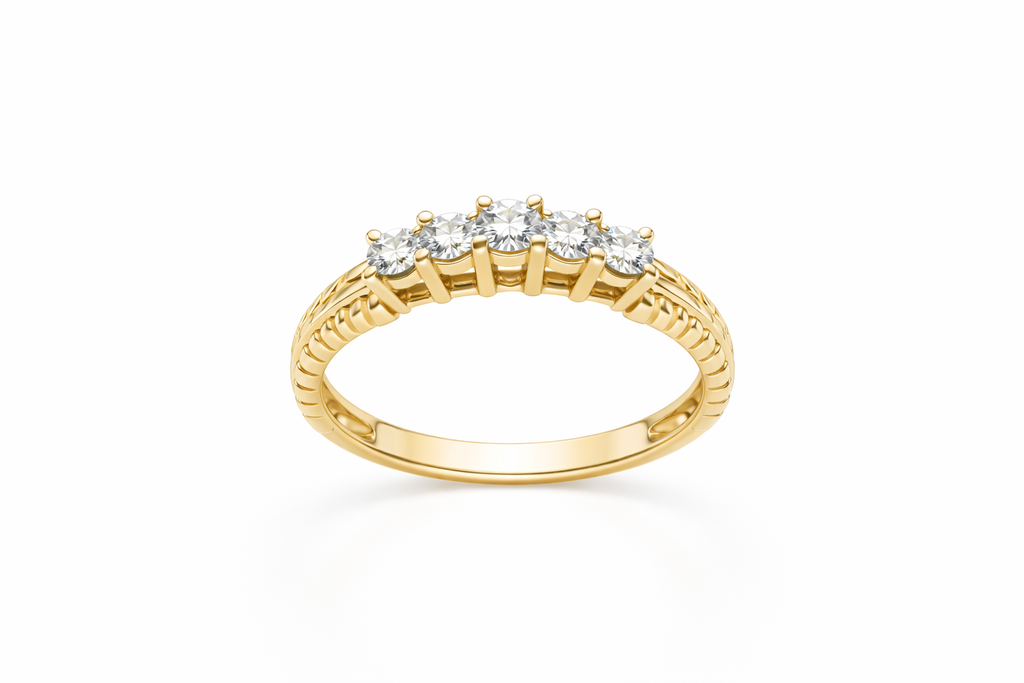 14K DELICATE PRINCESSA DIAMOND RING – 7 – JY Jewelry Wholesale