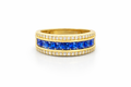 10K BLUE CZ WEDDING BAND RING – 11 7.5MM – JY Jewelry Wholesale