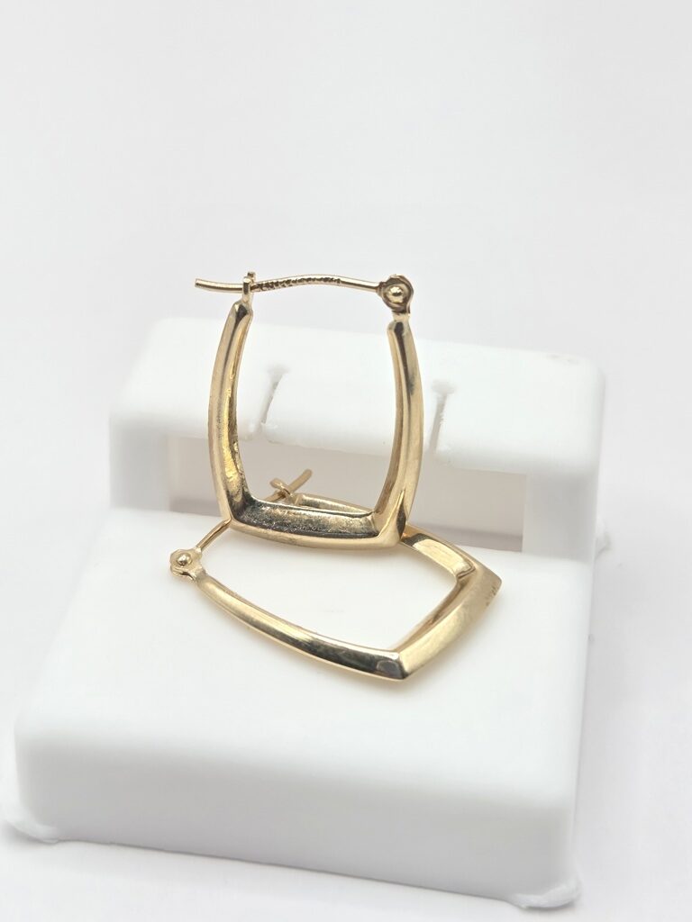 14K VINTAGE STYLE SQUARE HOOPS EARRINGS – JY Jewelry Wholesale