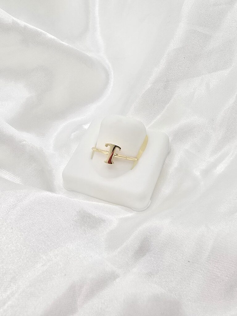 14K "T" LETTER RING – 6.5 – JY Jewelry Wholesale
