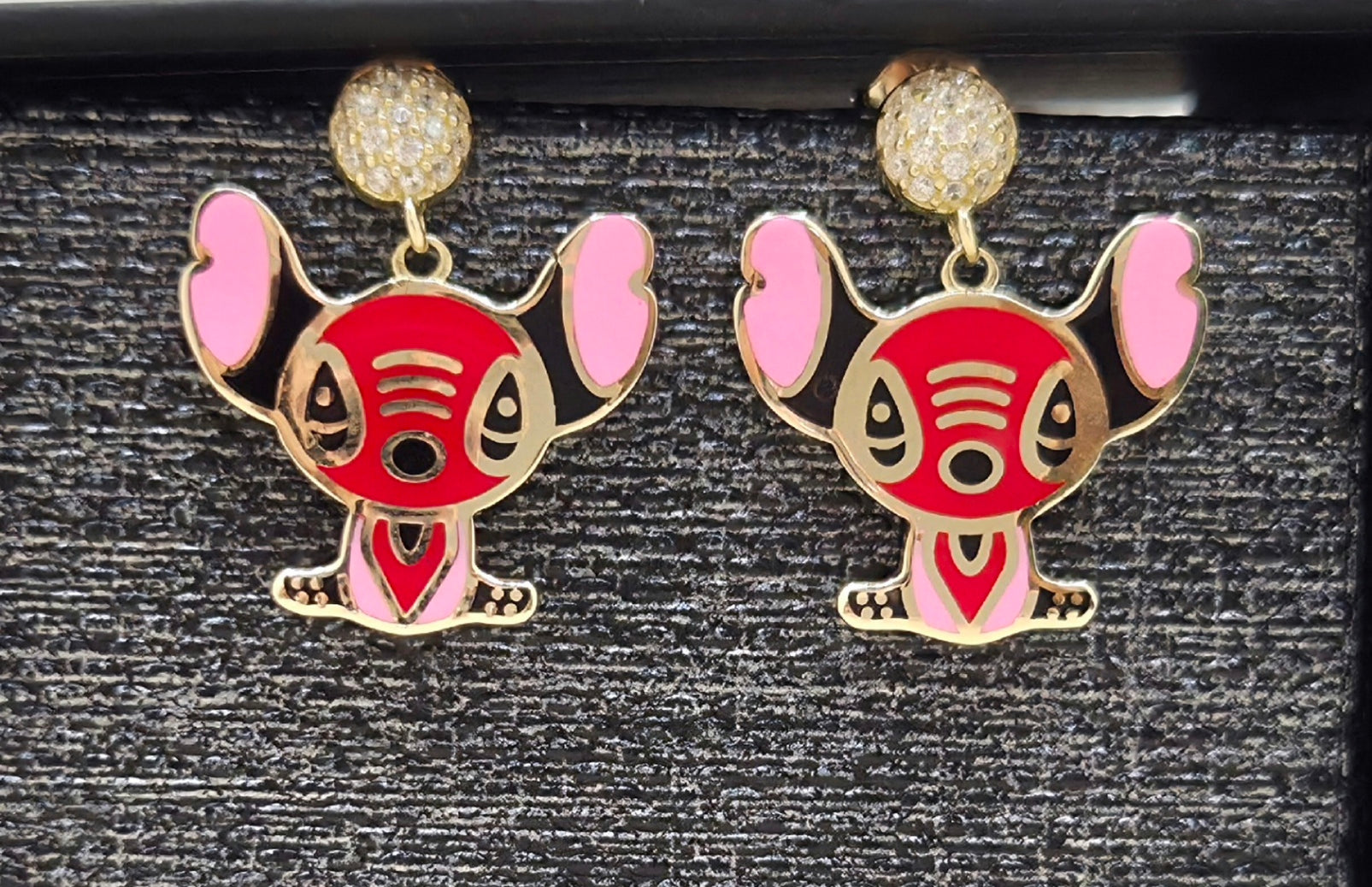 10K RED FLAT STITCH STYLE EARRINGS – JY Jewelry Wholesale