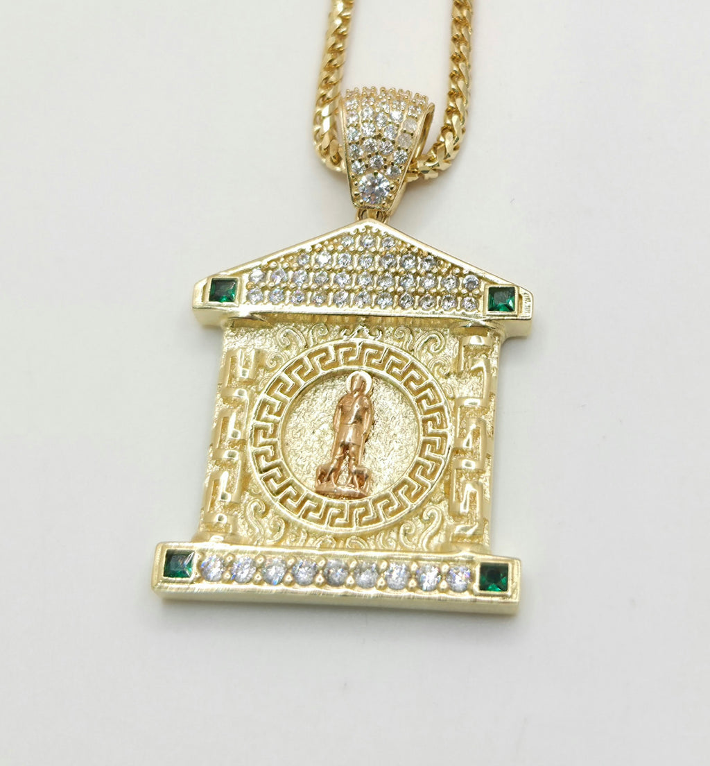 14K CZ HOUSE STYLE SAN LAZARO PENDANT – JY Jewelry Wholesale