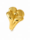 14K MODERN MARGARITA STYLE FLOWER RING – 7-8 – JY Jewelry Wholesale