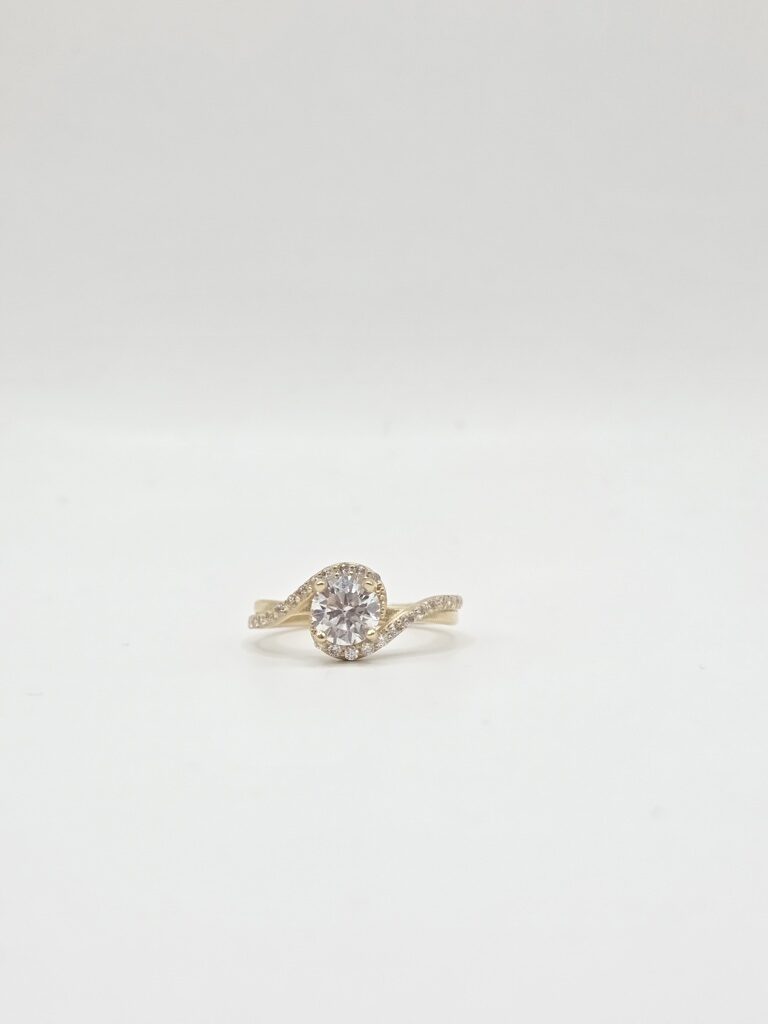 14K CZ ELEGANT PROMISE RING – 7 – JY Jewelry Wholesale