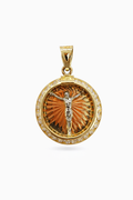 10K SMALL ROUND JESUS PENDANT – SMALL – JY Jewelry Wholesale