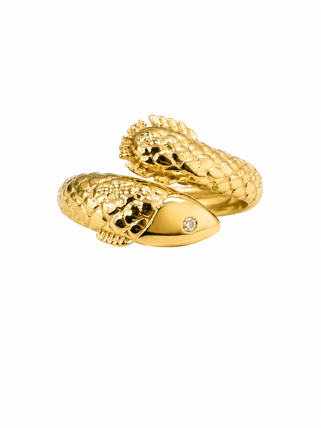 14K MODERN FISH RING – 7 – JY Jewelry Wholesale