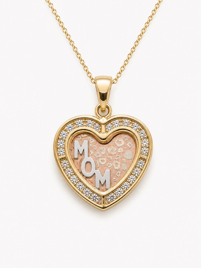 10K MOM HEART PENDANT – JY Jewelry Wholesale