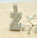 10K SMALL CZ "Z" LETTER PENDANT – JY Jewelry Wholesale