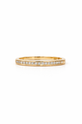 10K DELICATE DIAMOND WOMAN'S BAND RING – 7 – JY Jewelry Wholesale