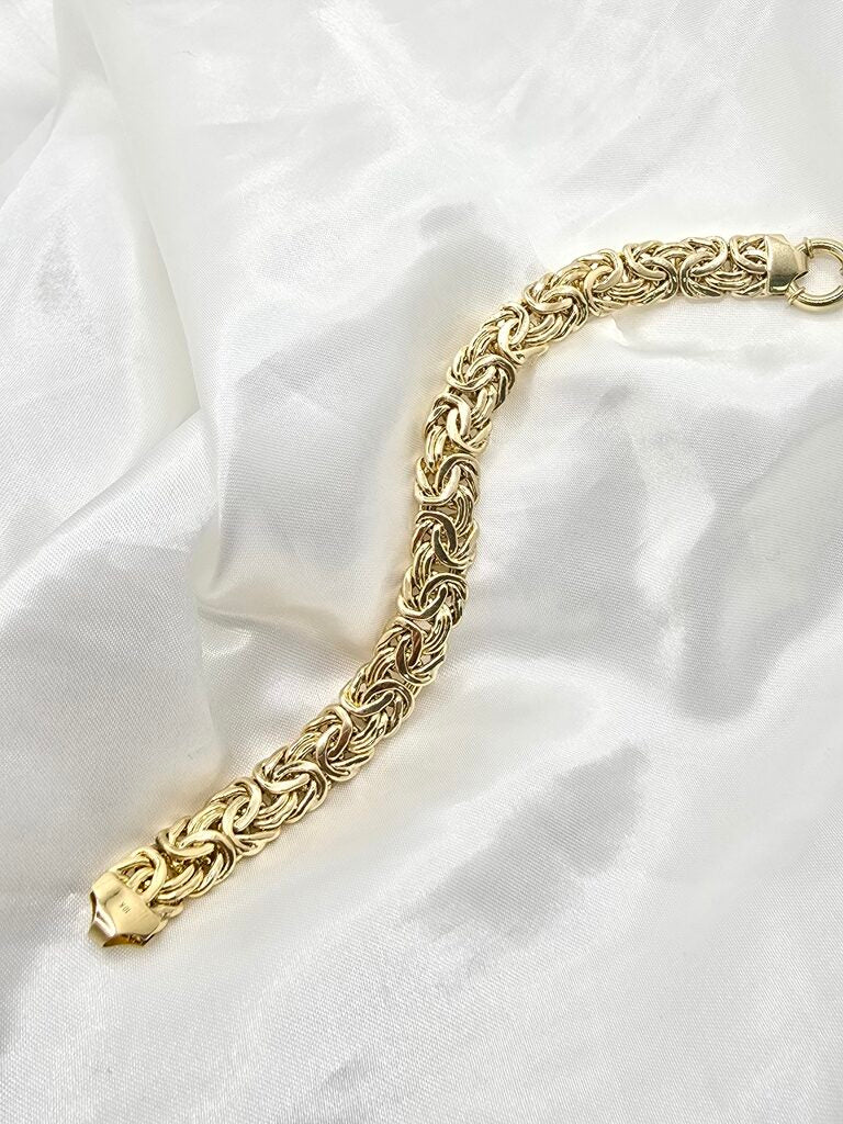 10K BYZENTINE BRACELET – 7" – JY Jewelry Wholesale
