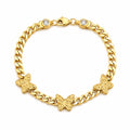 10K NUGGET BUTTERFLY BRACELET – 7.5" 5MM – JY Jewelry Wholesale
