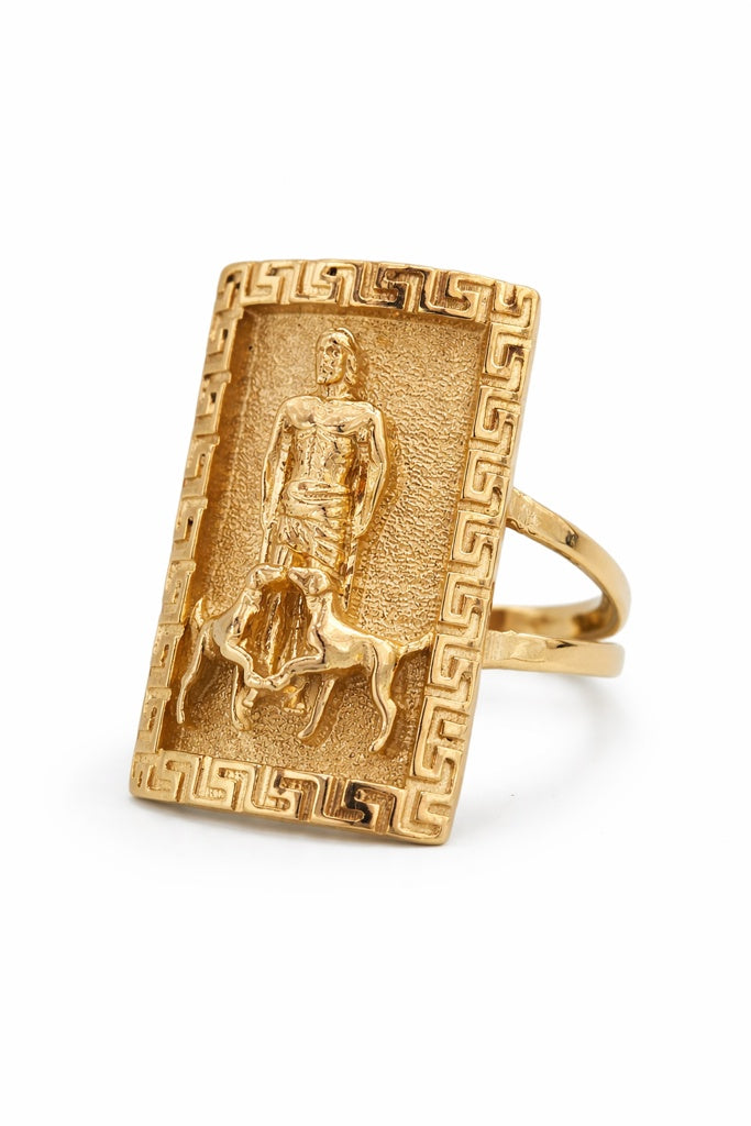 10K GREEK DESIGN FRAME RECTANGULAR SAN LAZARO PENDANT – 11.5 – JY Jewelry Wholesale