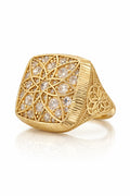 10K SQUARE ROSETTA MAN'S RING – 12.5 – JY Jewelry Wholesale
