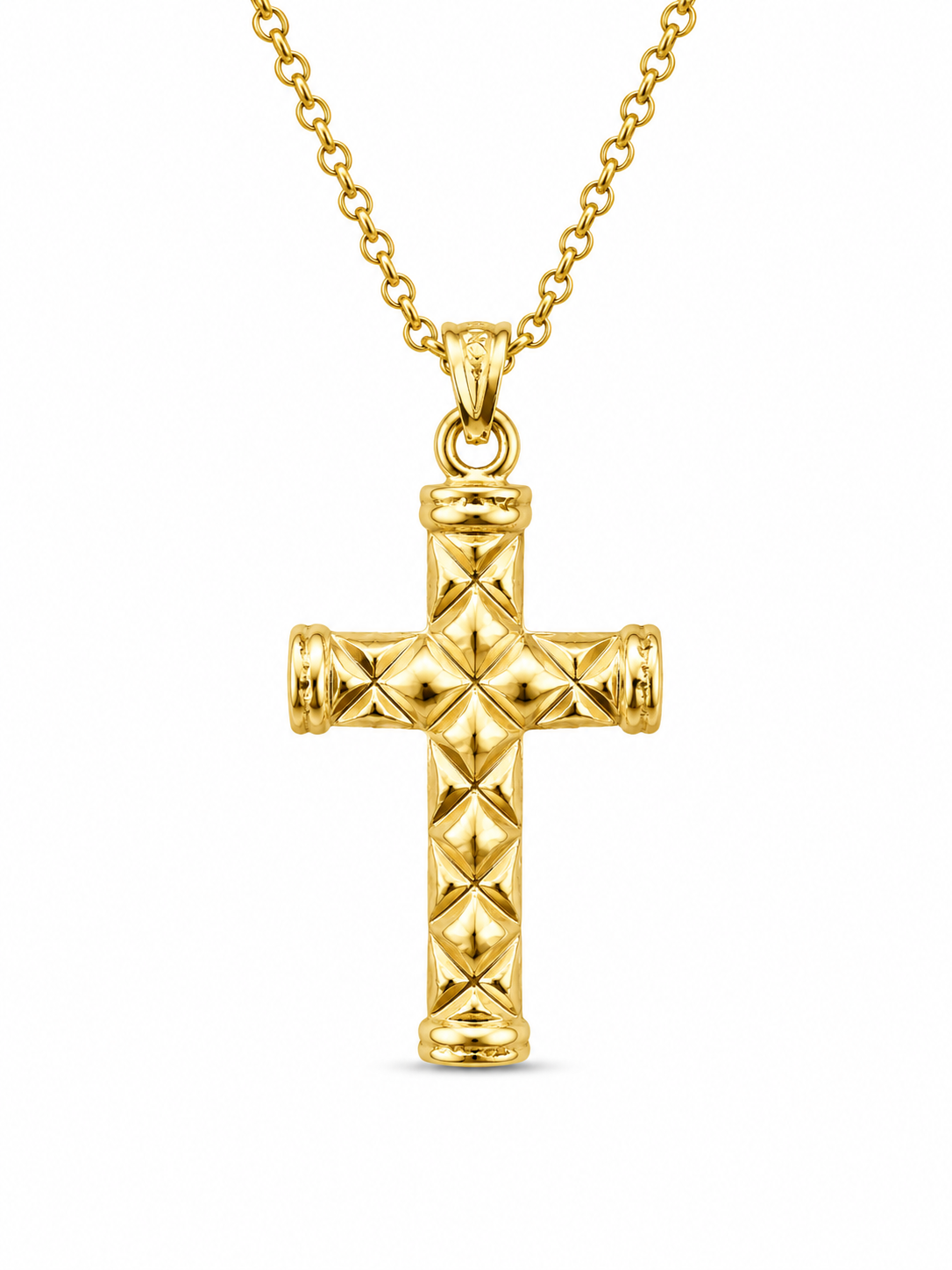 10K SMALL X DETAILS CROSS PENDANT – SMALL – JY Jewelry Wholesale