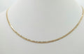 10K TWO TONE CUBAN CURB FLAT CHAIN 20" 2MM – JY Jewelry Wholesale