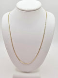 14K SOLID CUBAN CURB FLAT CHAIN – 20" 1.5MM – JY Jewelry Wholesale