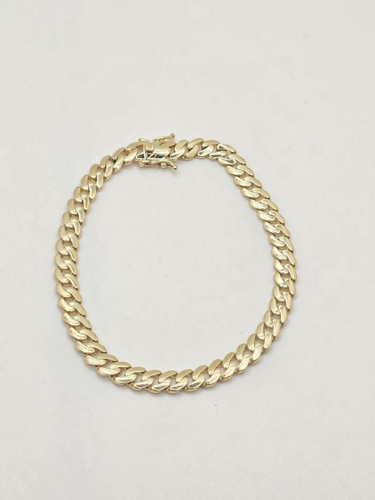 10K HOLLOW MIAMI CUBAN BRACELET – 8" 6MM – JY Jewelry Wholesale