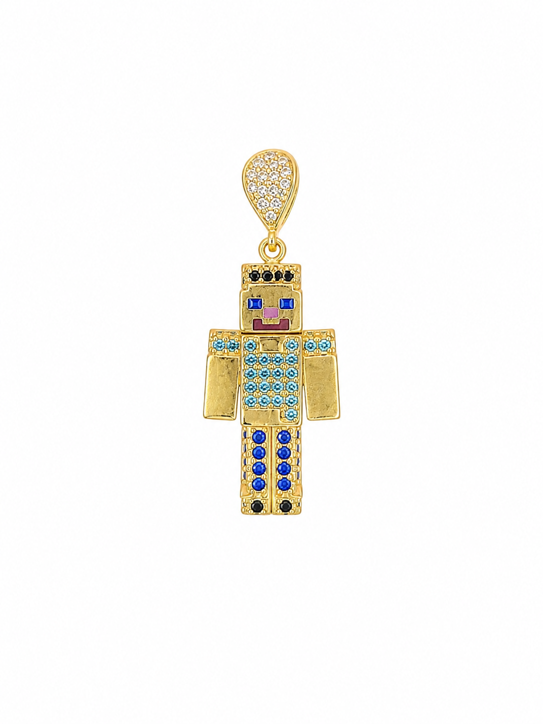 14K ANIMATED MINECRAFT CHARACTER PENDANT – JY Jewelry Wholesale