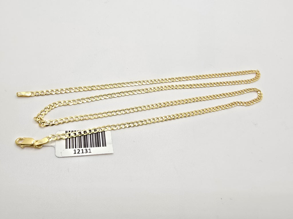 10K SOLID CUBAN CURB FLAT CHAIN – 22" 2MM – JY Jewelry Wholesale
