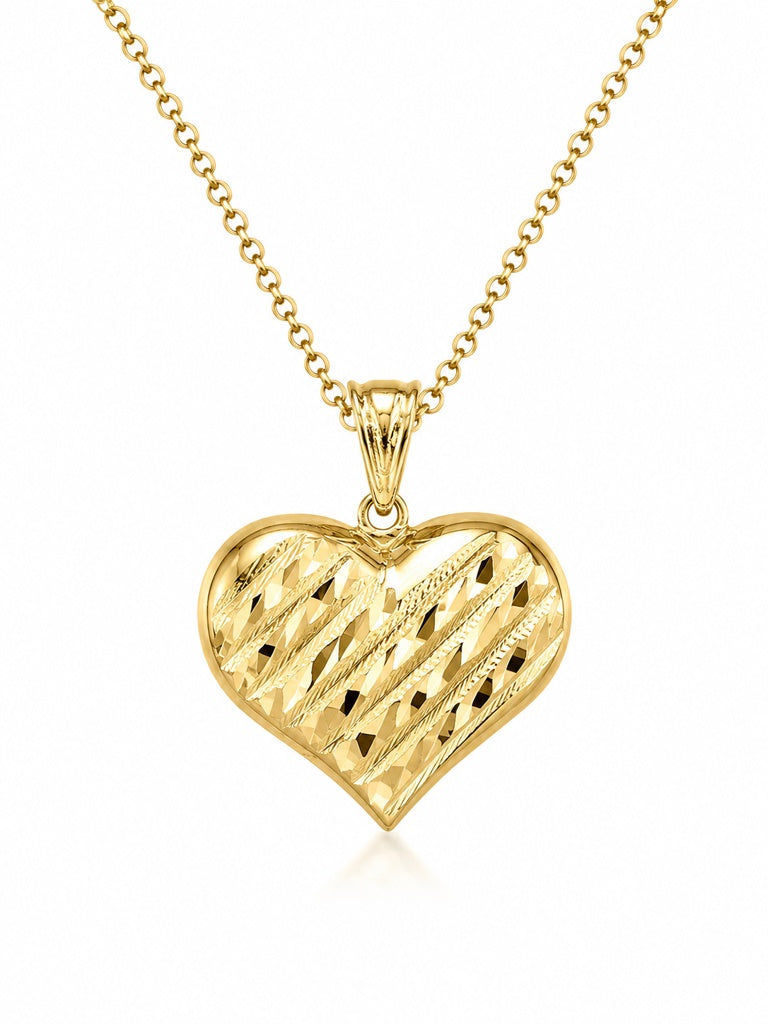 10K HEART PENDANT – JY Jewelry Wholesale