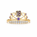 10K 15ANERA PURPLE CROWN RING – 7.5 – JY Jewelry Wholesale