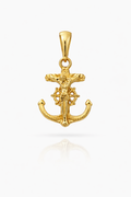 10K EXTRA SMALL CHRIST ON ANCHOR PENDANT – XS – JY Jewelry Wholesale