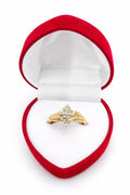 10K ALMOND SHAPE DIAMONDS ELEGANT RING – 7/0.19CT – JY Jewelry Wholesale