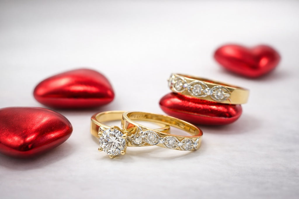 10K TWO TONE ENGAGEMENT WOMAN'S RING – 8 – JY Jewelry Wholesale