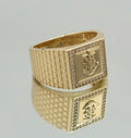 14K ANCHOR SQUARE RING – 11 – JY Jewelry Wholesale