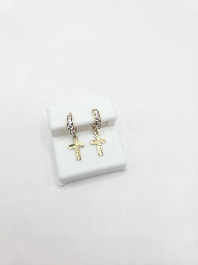 10K CZ DETAIL HOOPS – JY Jewelry Wholesale