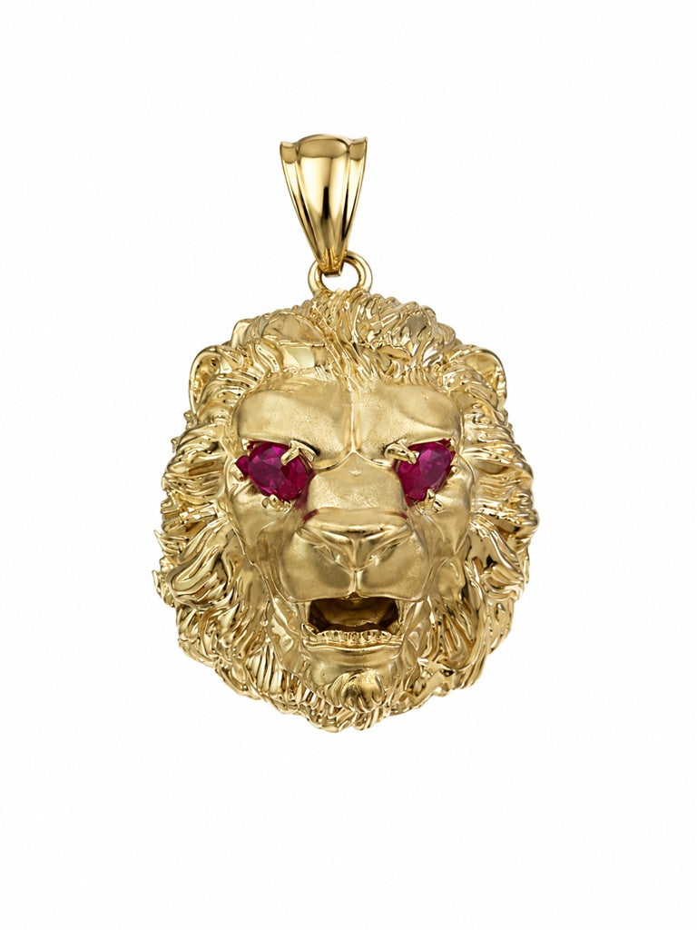 10K CZ LION PENDANT Size – JY Jewelry Wholesale