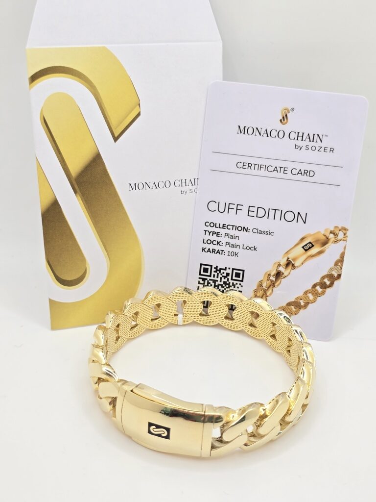 10K PLAIN CERTIFIED MONACO BANGLE – 15.5MM – JY Jewelry Wholesale