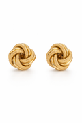 14K LARGE CUBAN STYLE KNOT EARRINGS – LARGE – JY Jewelry Wholesale