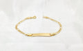 14K BABY ID FIGARO BRACELET – 5.5" - 6" – JY Jewelry Wholesale