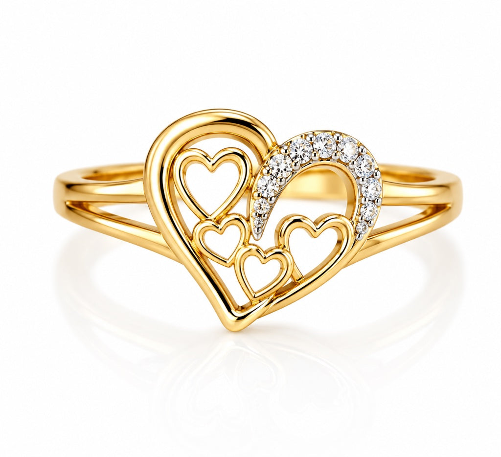 14K HEART RING – 7 – JY Jewelry Wholesale