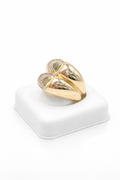14K EXOTIC CZ DETAIL WOMAN'S RING – 8 – JY Jewelry Wholesale