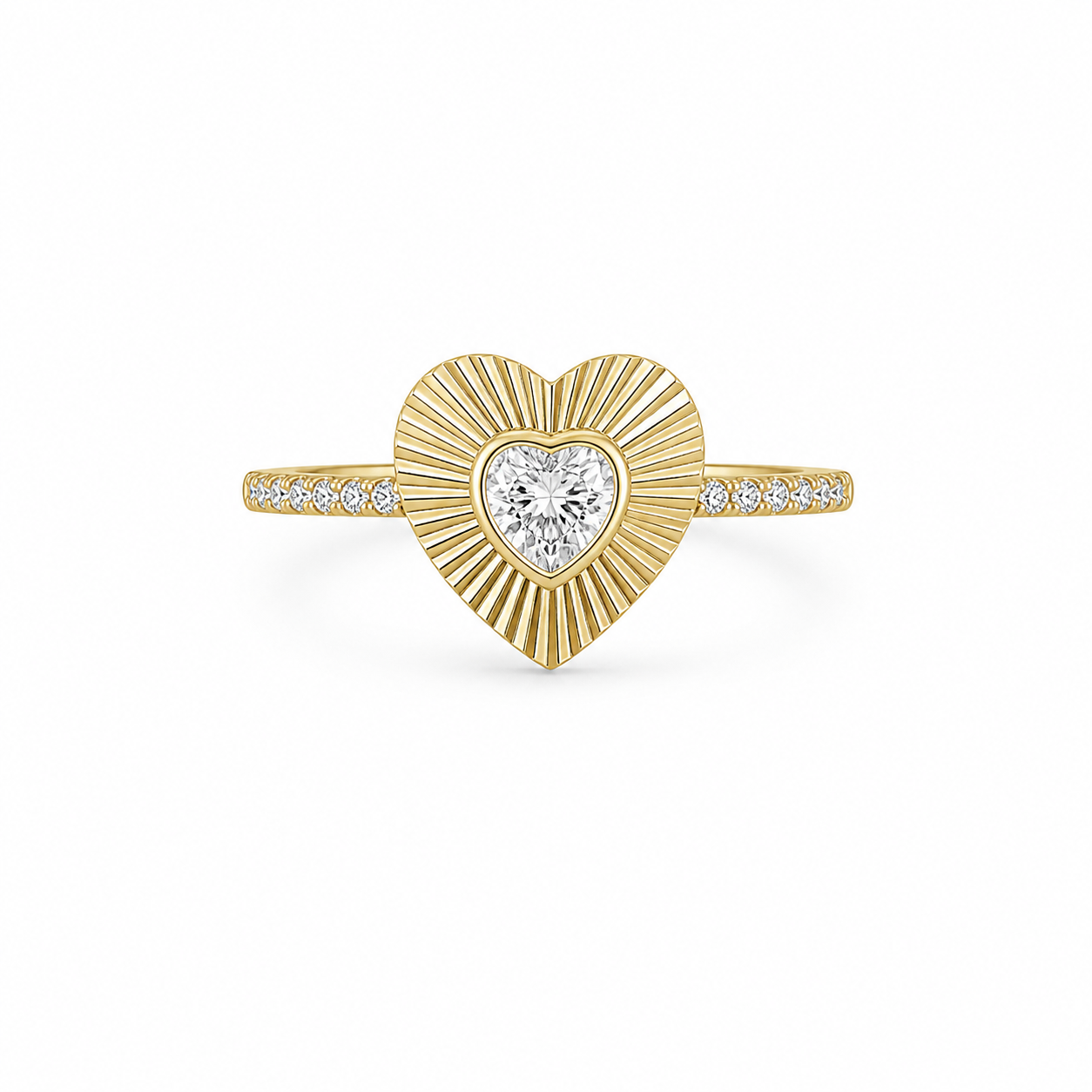 10K HEART RING – 7 – JY Jewelry Wholesale