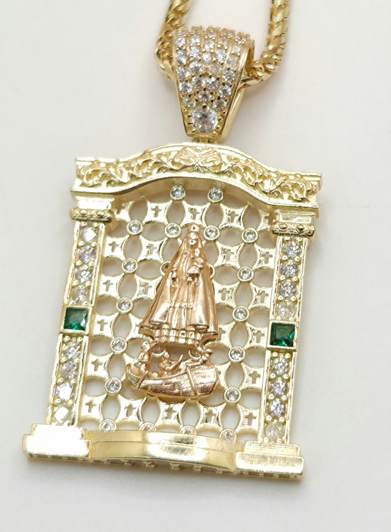 14K NET BACKGROUND HOUSE STYLE CARIDAD PENDANT – JY Jewelry Wholesale