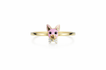 10K SMALL PINK DOG WOMAN'S RING – 8 – JY Jewelry Wholesale