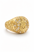 14K CARIDAD ROSSETA MAN'S RING – 12 – JY Jewelry Wholesale