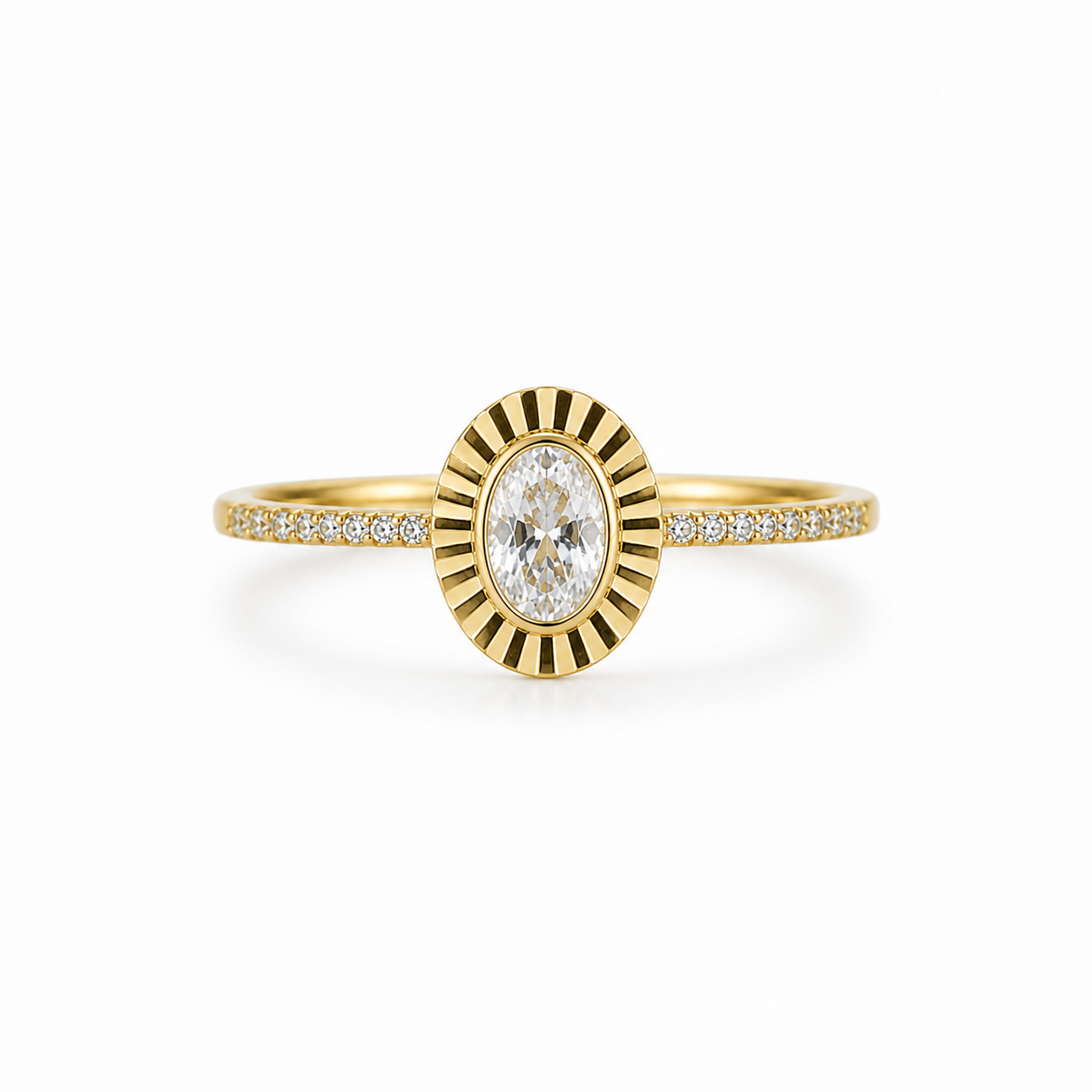 10K CZ ROUND RING – 7 – JY Jewelry Wholesale